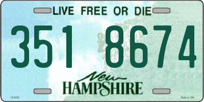 NH license plate 3518674