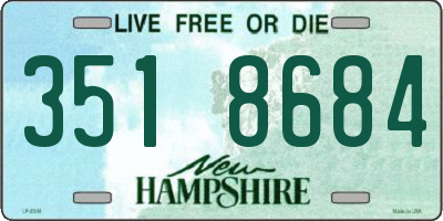 NH license plate 3518684