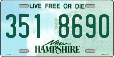 NH license plate 3518690