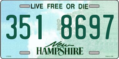 NH license plate 3518697