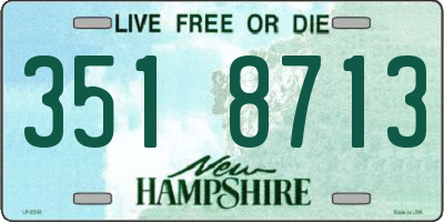 NH license plate 3518713