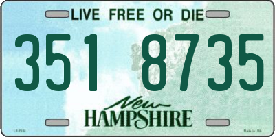 NH license plate 3518735