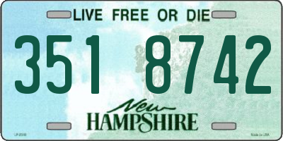 NH license plate 3518742