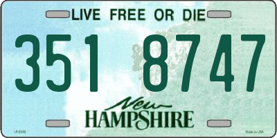 NH license plate 3518747