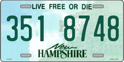 NH license plate 3518748