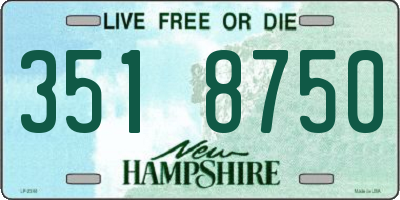 NH license plate 3518750