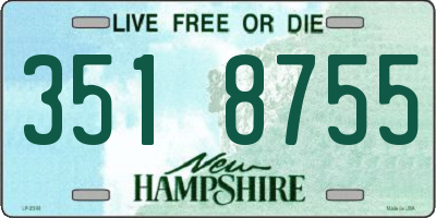 NH license plate 3518755