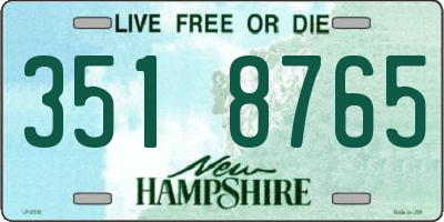 NH license plate 3518765