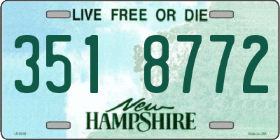 NH license plate 3518772