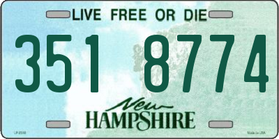 NH license plate 3518774