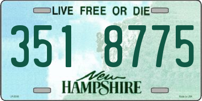 NH license plate 3518775