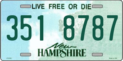 NH license plate 3518787