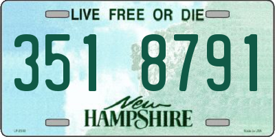 NH license plate 3518791