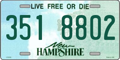 NH license plate 3518802