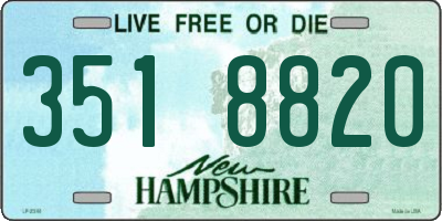 NH license plate 3518820