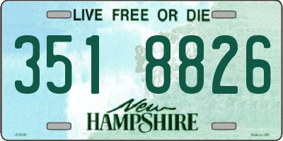 NH license plate 3518826