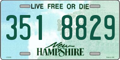 NH license plate 3518829