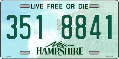 NH license plate 3518841