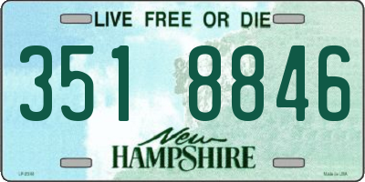 NH license plate 3518846