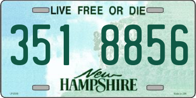 NH license plate 3518856