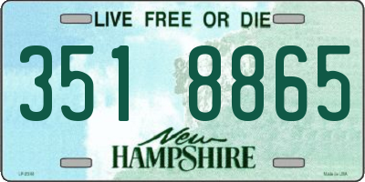 NH license plate 3518865