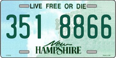 NH license plate 3518866