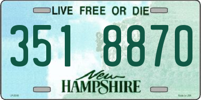 NH license plate 3518870