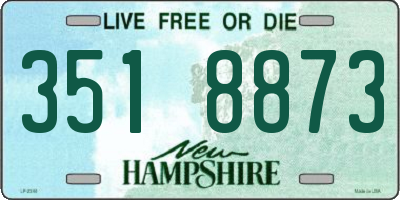 NH license plate 3518873