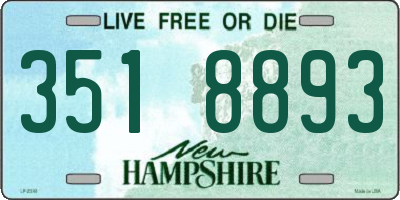 NH license plate 3518893