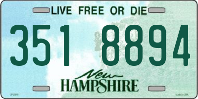 NH license plate 3518894