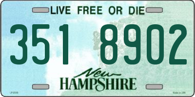 NH license plate 3518902