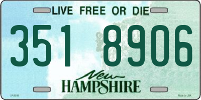NH license plate 3518906