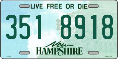 NH license plate 3518918