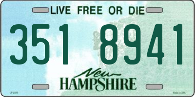 NH license plate 3518941