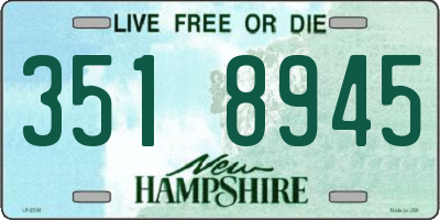 NH license plate 3518945