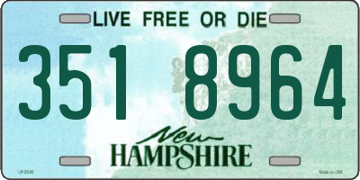 NH license plate 3518964