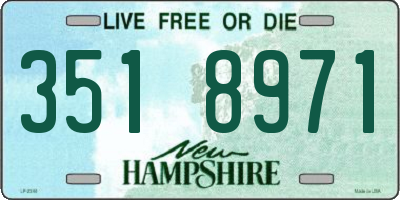 NH license plate 3518971