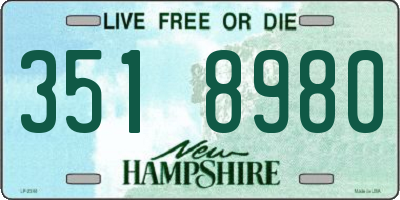 NH license plate 3518980