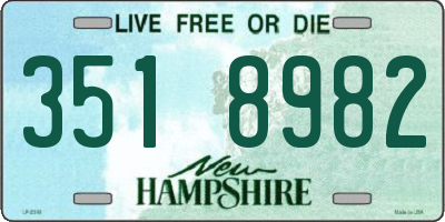 NH license plate 3518982