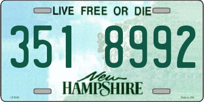 NH license plate 3518992