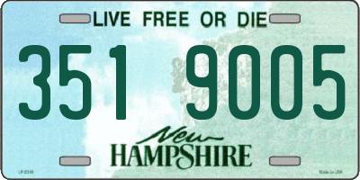 NH license plate 3519005