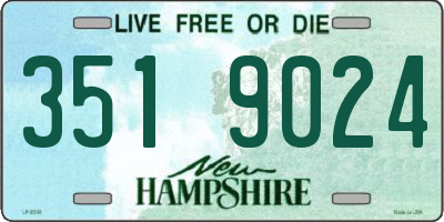 NH license plate 3519024