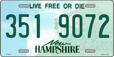 NH license plate 3519072