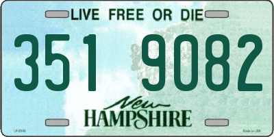 NH license plate 3519082