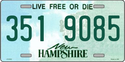 NH license plate 3519085