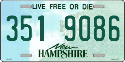 NH license plate 3519086