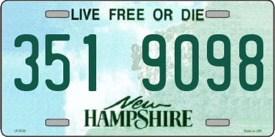 NH license plate 3519098