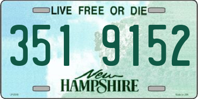 NH license plate 3519152