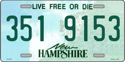 NH license plate 3519153