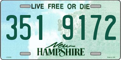 NH license plate 3519172